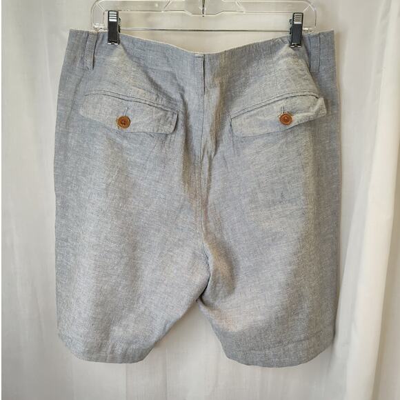 J. Crew Outlet Mens Linen Blend Gray Chino Style Shorts, 36 - Picture 4 of 8
